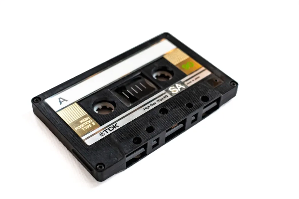 Detail Retro Cassette Tape Illustration Number 12