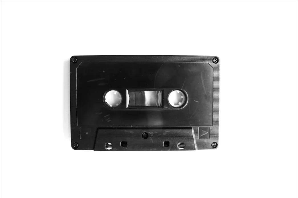 Detail Retro Cassette Tape Illustration Number 17