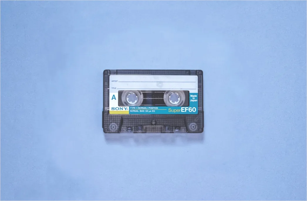 Detail Retro Cassette Tape Illustration Number 4