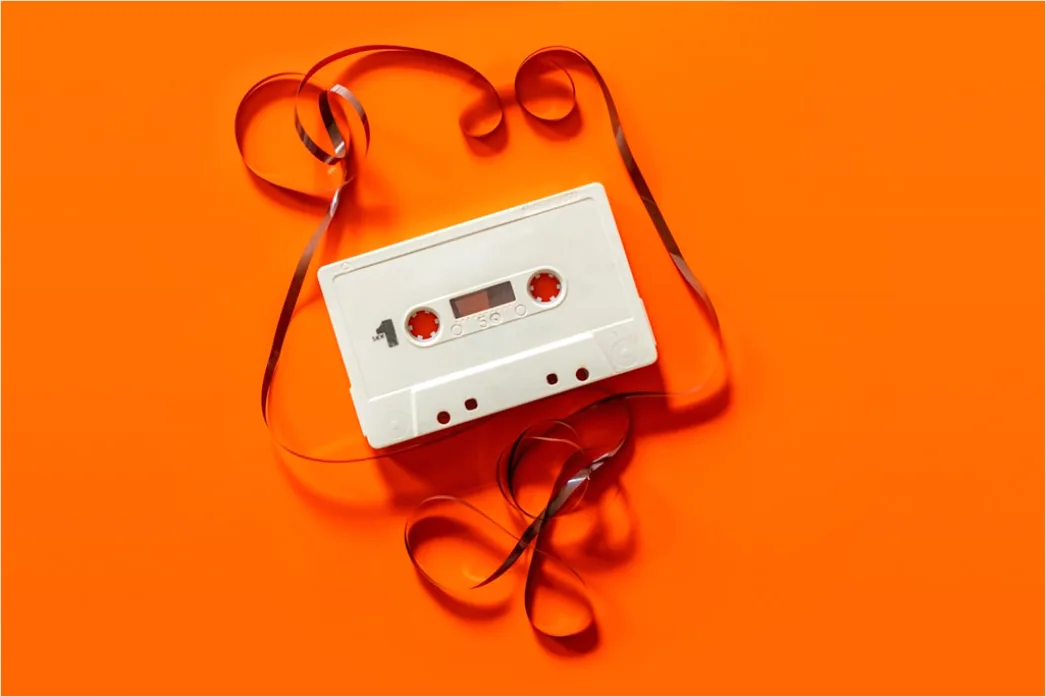 Detail Retro Cassette Tape Illustration Number 5