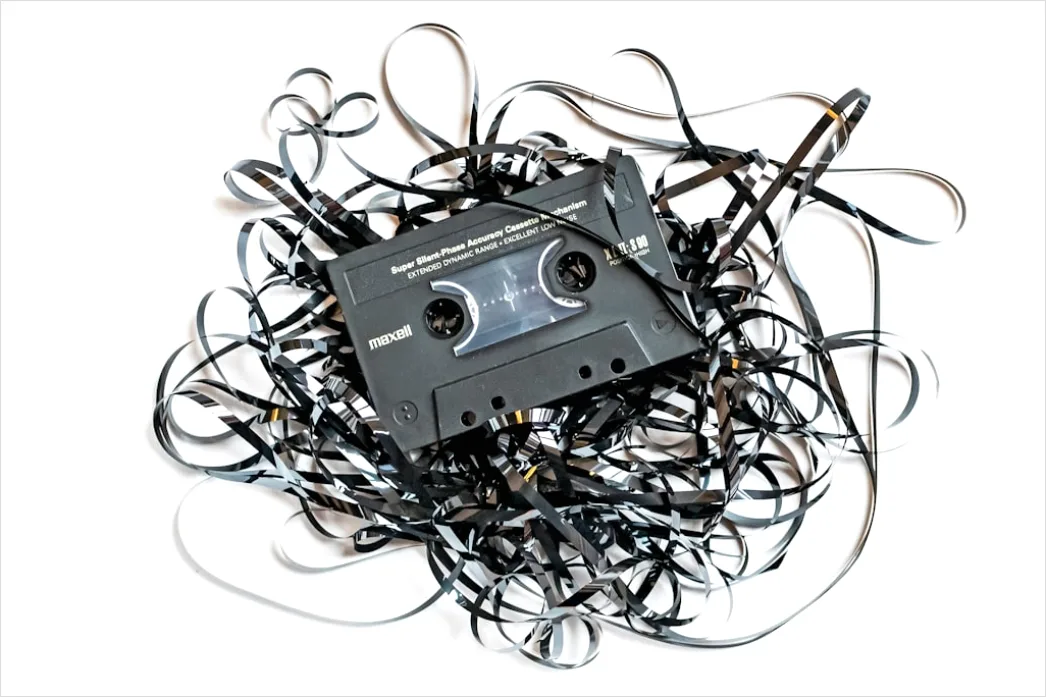 Detail Retro Cassette Tape Illustration Number 10