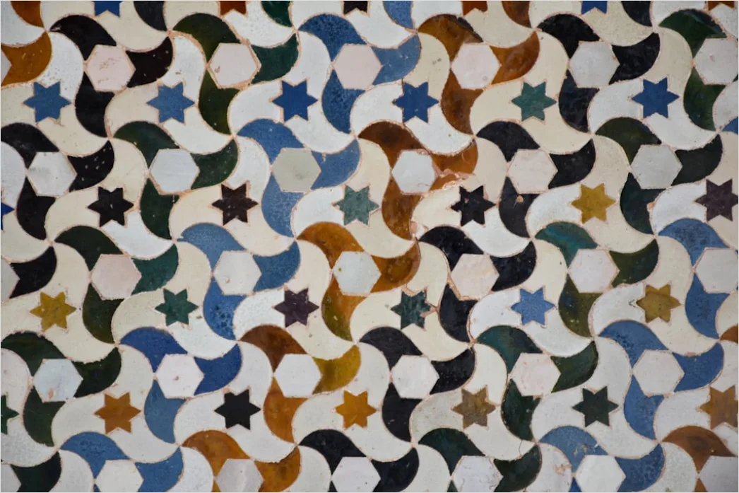 Detail Retro Celestial Pattern Background Number 2