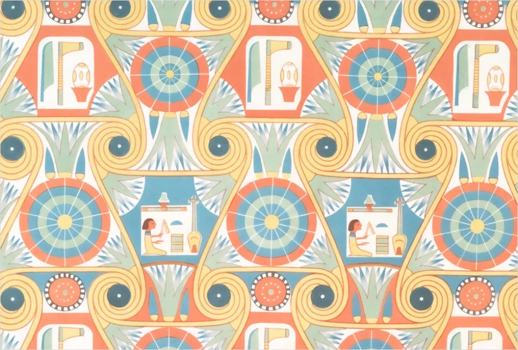 Detail Retro Celestial Pattern Background Number 3