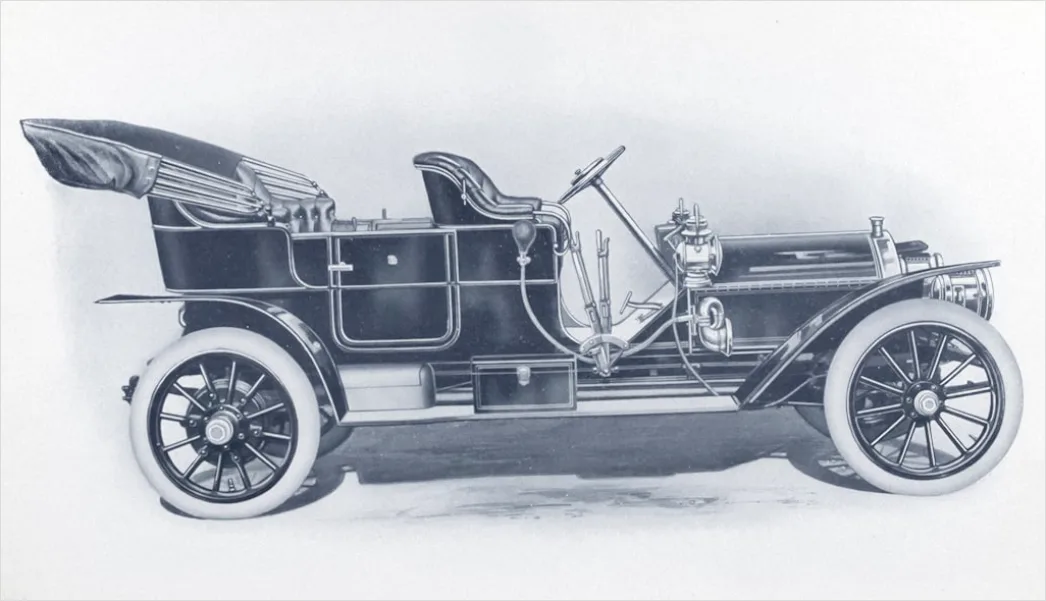 Detail Retro Classic Car Illustration Number 7