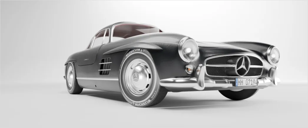 Detail Retro Classic Car Illustration Number 9