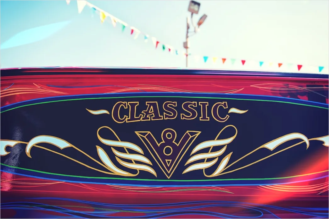 Detail Retro Classic Car Illustration Number 10