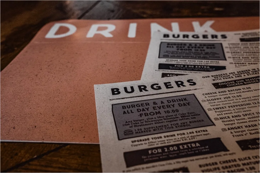Detail Retro Diner Menu Template Number 5