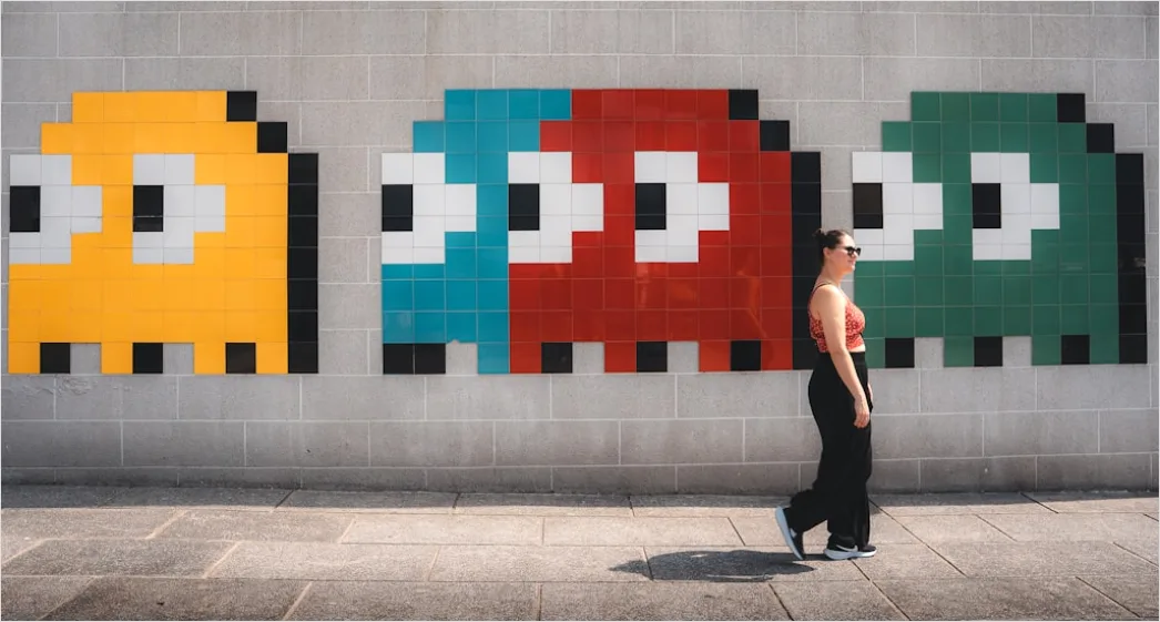 Detail Retro Game Controller Pixel Art Number 4