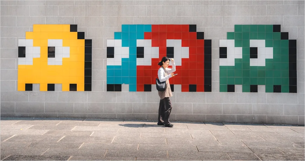 Detail Retro Game Controller Pixel Art Number 5