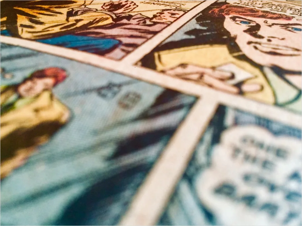 Detail Retro Pop Art Comic Style Number 4