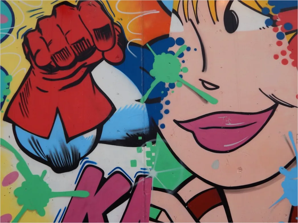 Detail Retro Pop Art Comic Style Number 6