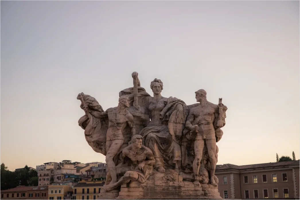 Detail Rome Piazza Fountain Golden Hour Number 13
