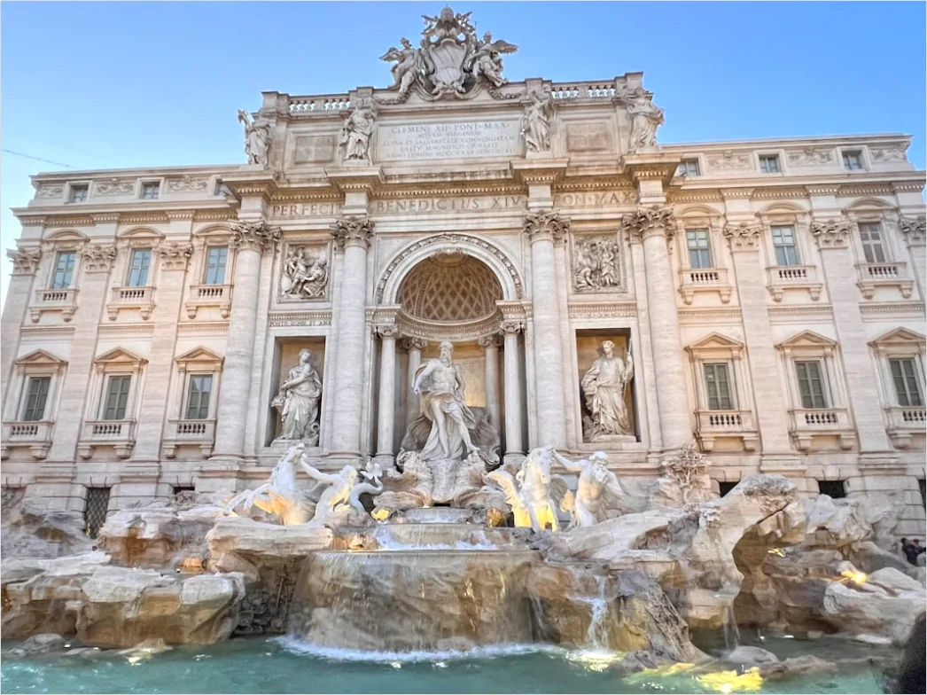 Detail Rome Piazza Fountain Golden Hour Number 6