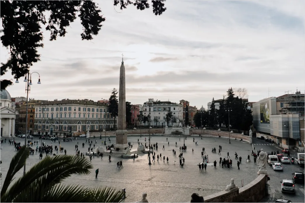 Detail Rome Piazza Fountain Golden Hour Number 7