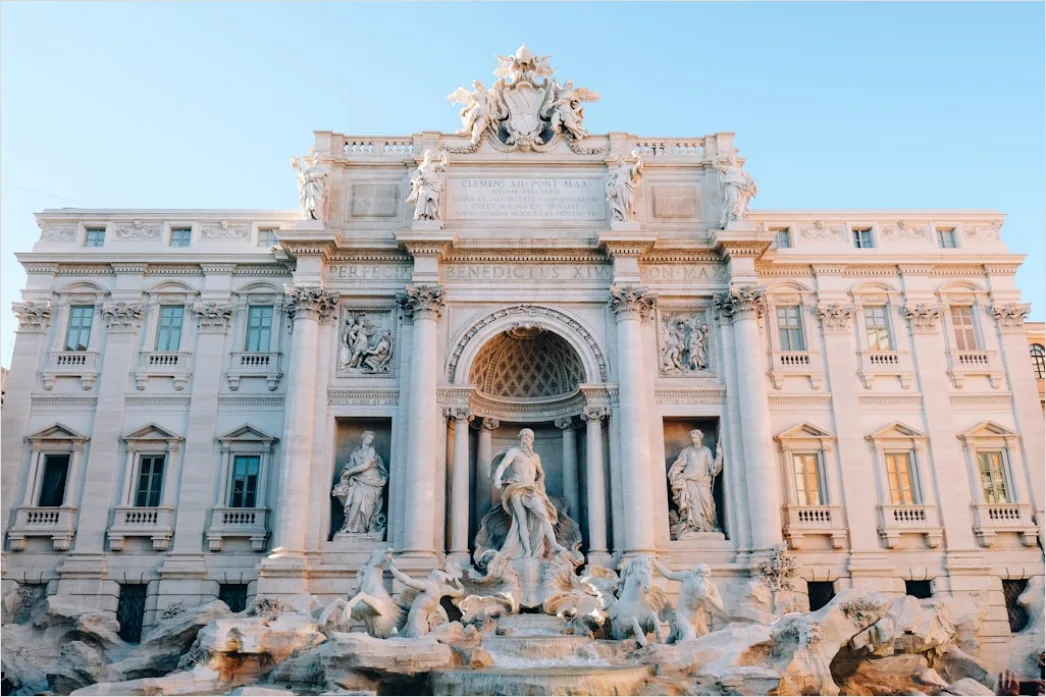 Detail Rome Piazza Fountain Golden Hour Number 9