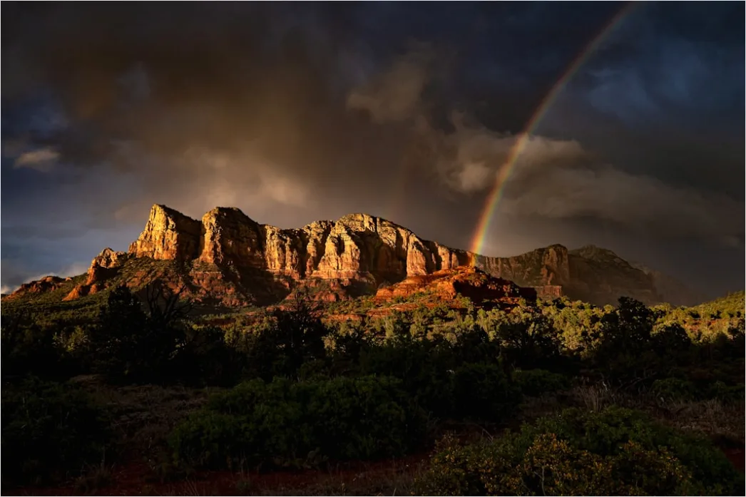 Detail Sedona Red Rocks Sunset Glow Number 2
