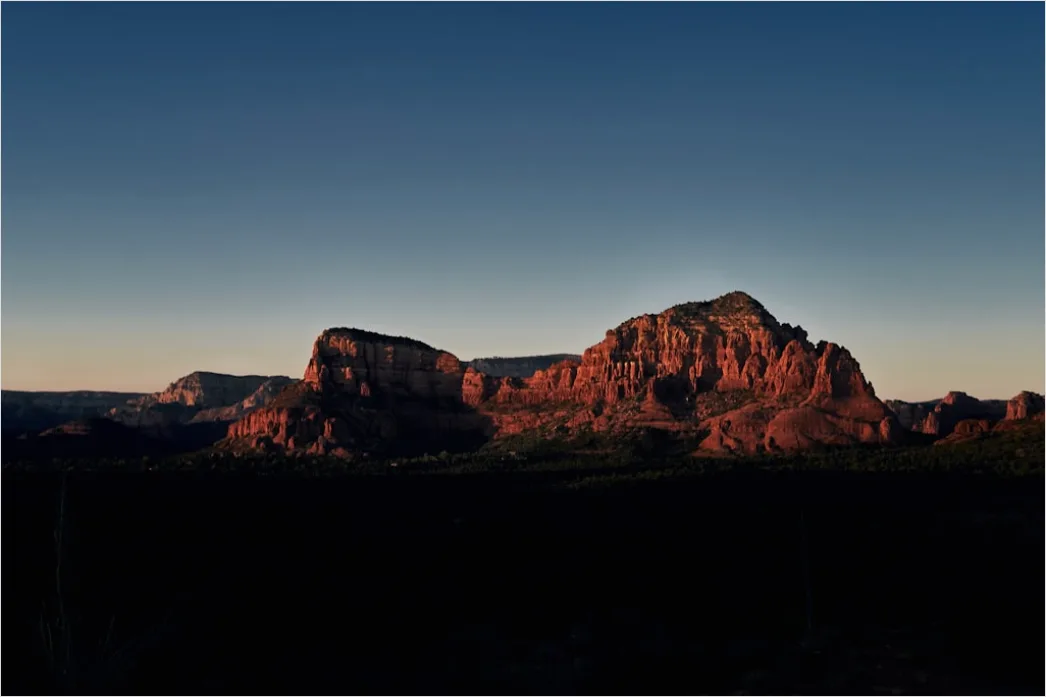 Detail Sedona Red Rocks Sunset Glow Number 11