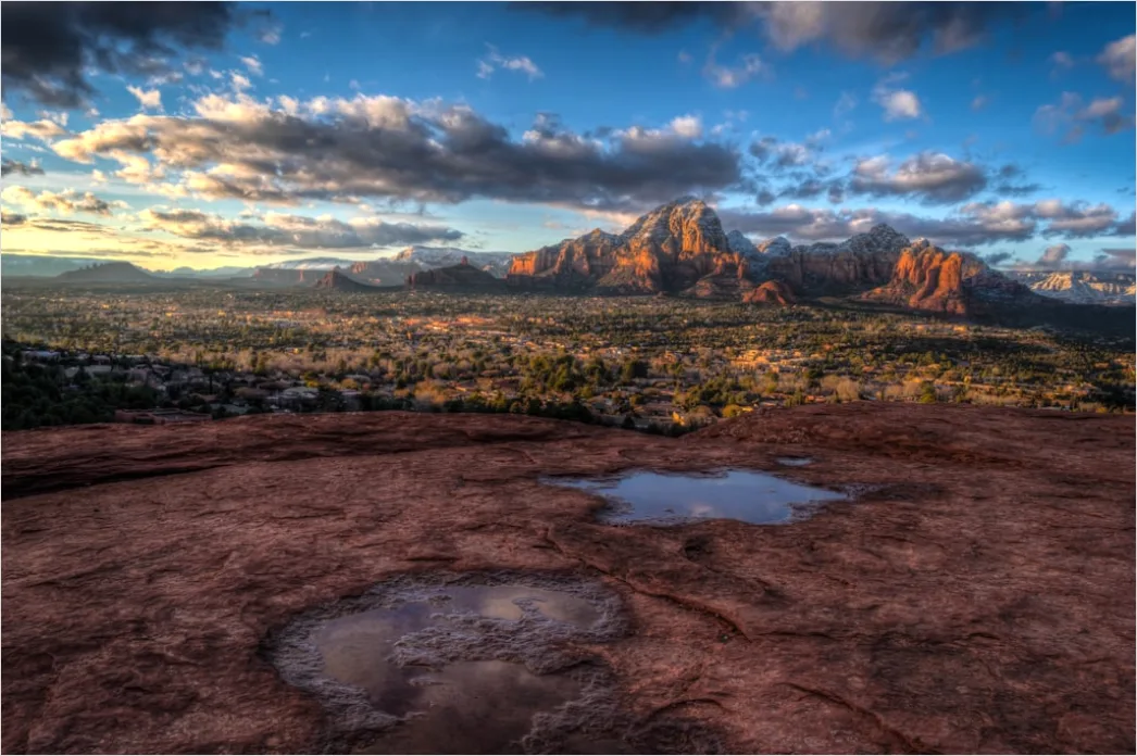 Detail Sedona Red Rocks Sunset Glow Number 4