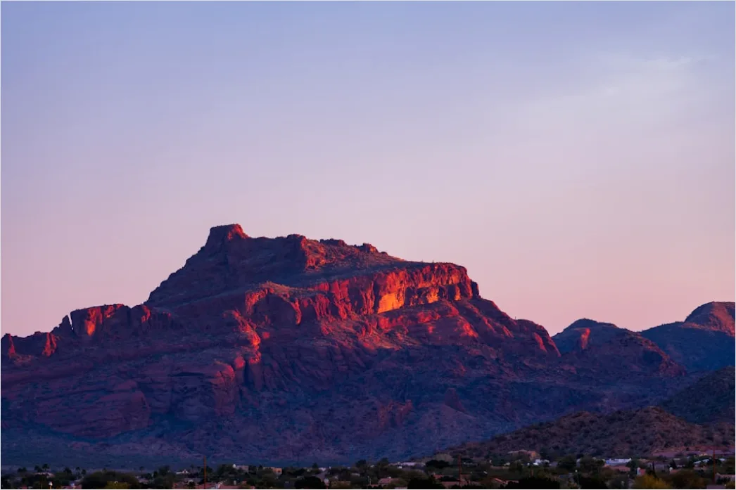 Detail Sedona Red Rocks Sunset Glow Number 5