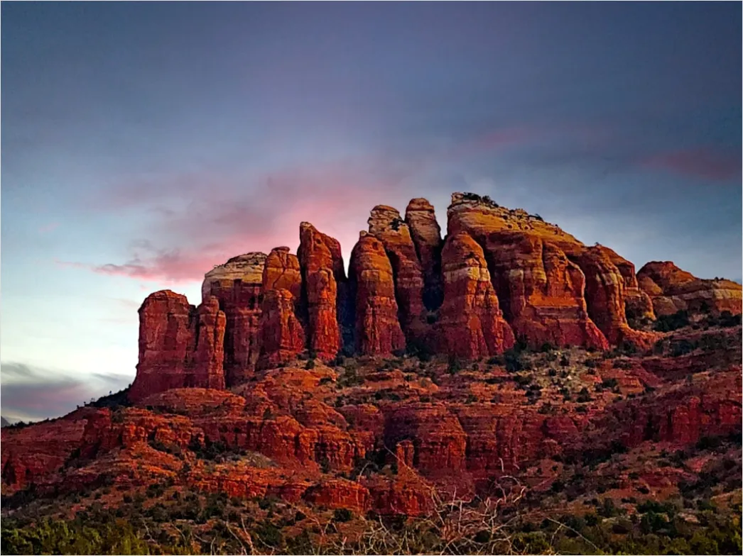Detail Sedona Red Rocks Sunset Glow Number 9