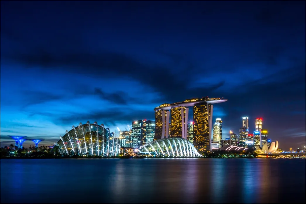 Singapore Marina Bay Skyline Night 8e04