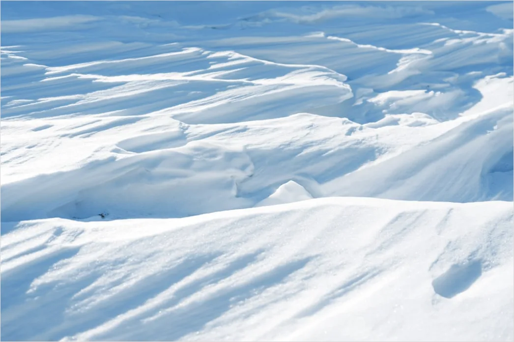 Detail Snow Drift Patterns Windblown Texture Number 15