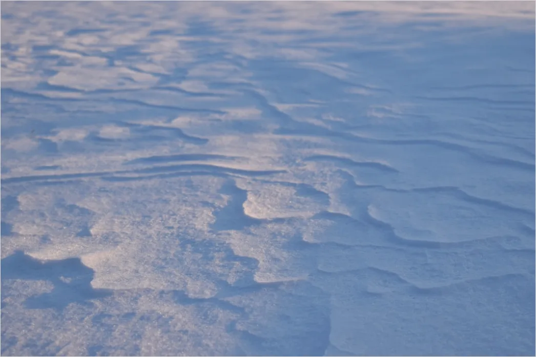Detail Snow Drift Patterns Windblown Texture Number 16