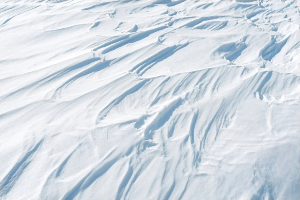 Detail Snow Drift Patterns Windblown Texture Number 6