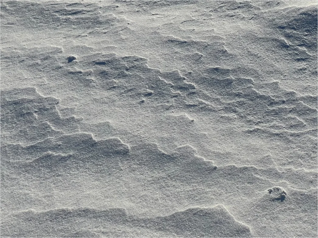 Detail Snow Drift Patterns Windblown Texture Number 8