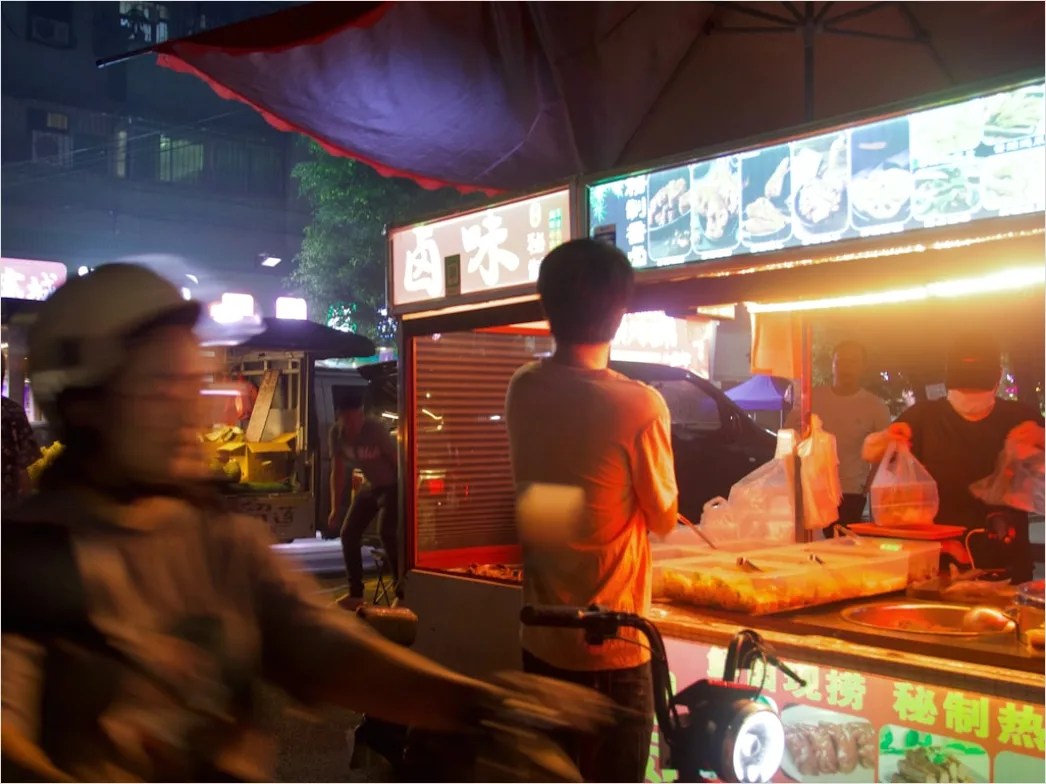 Detail Street Food Stall Night Market Scene Number 14