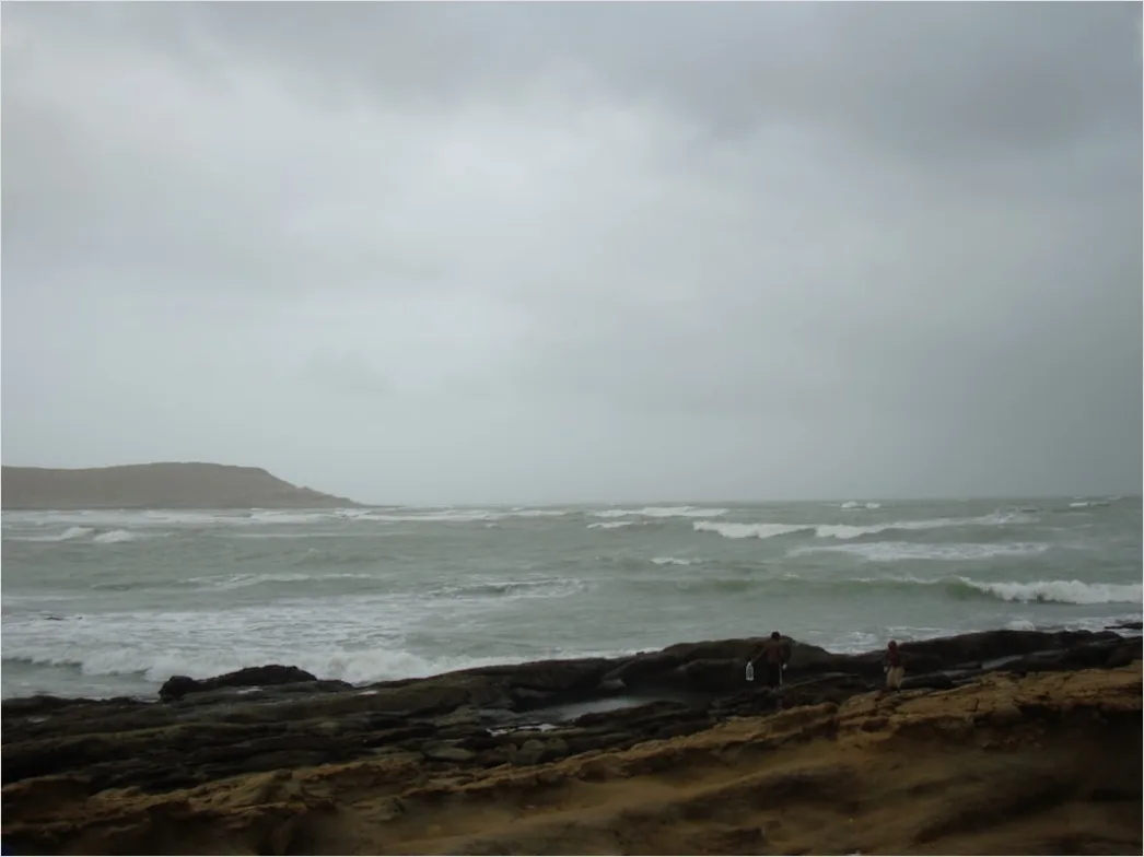 Detail Strong Wind Ocean Waves Whitecaps Number 6