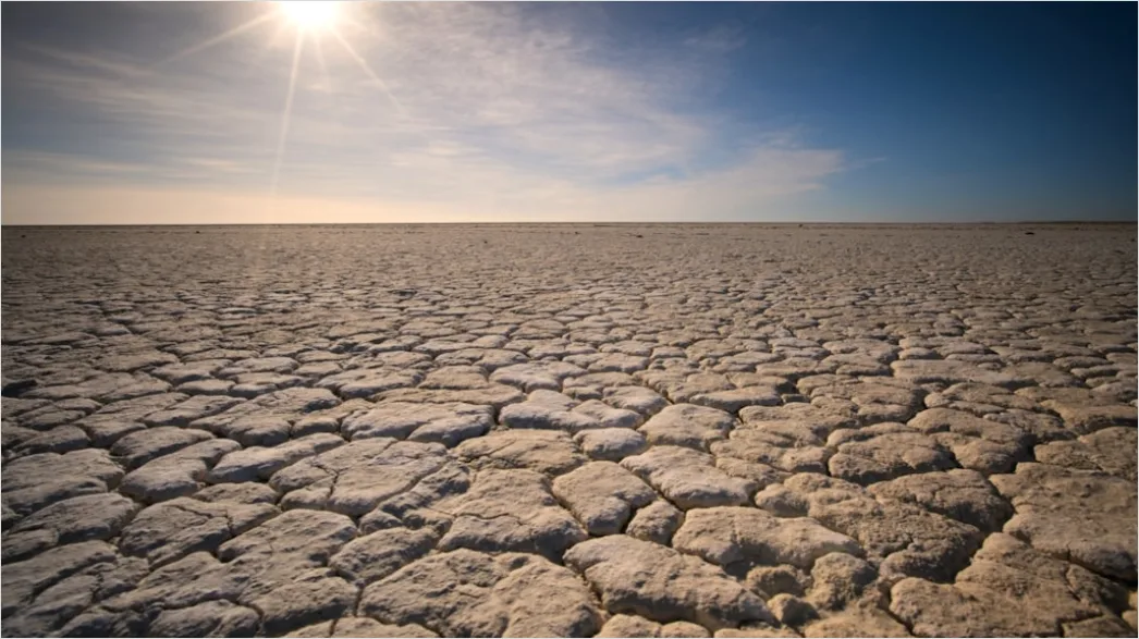 Detail Sun Baked Cracked Earth Drought Number 2