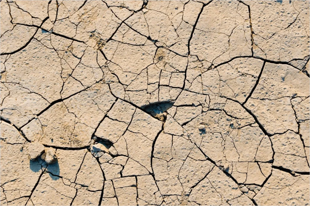 Detail Sun Baked Cracked Earth Drought Number 5