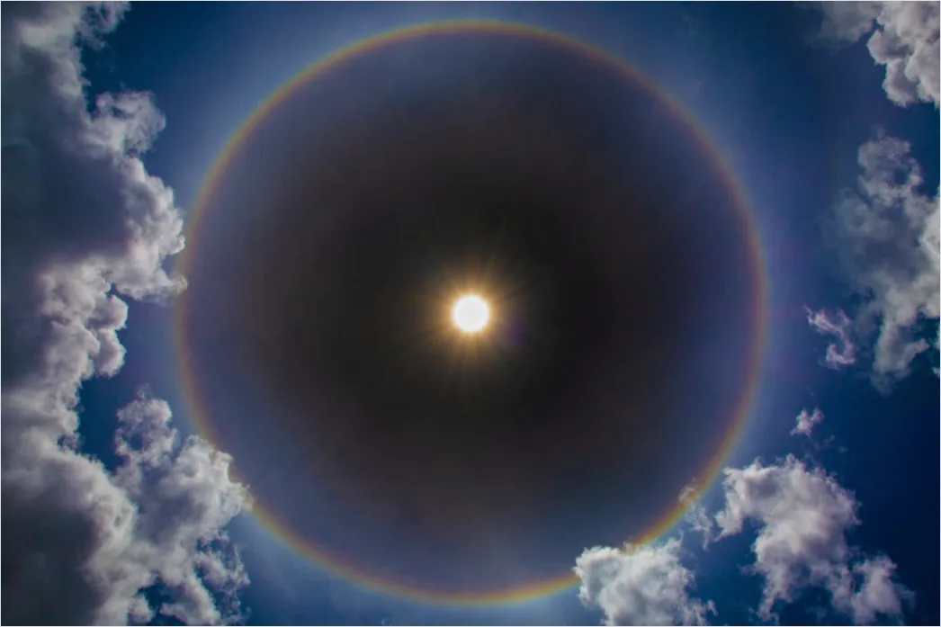 Detail Sun Halo Ring Around Sun Number 2