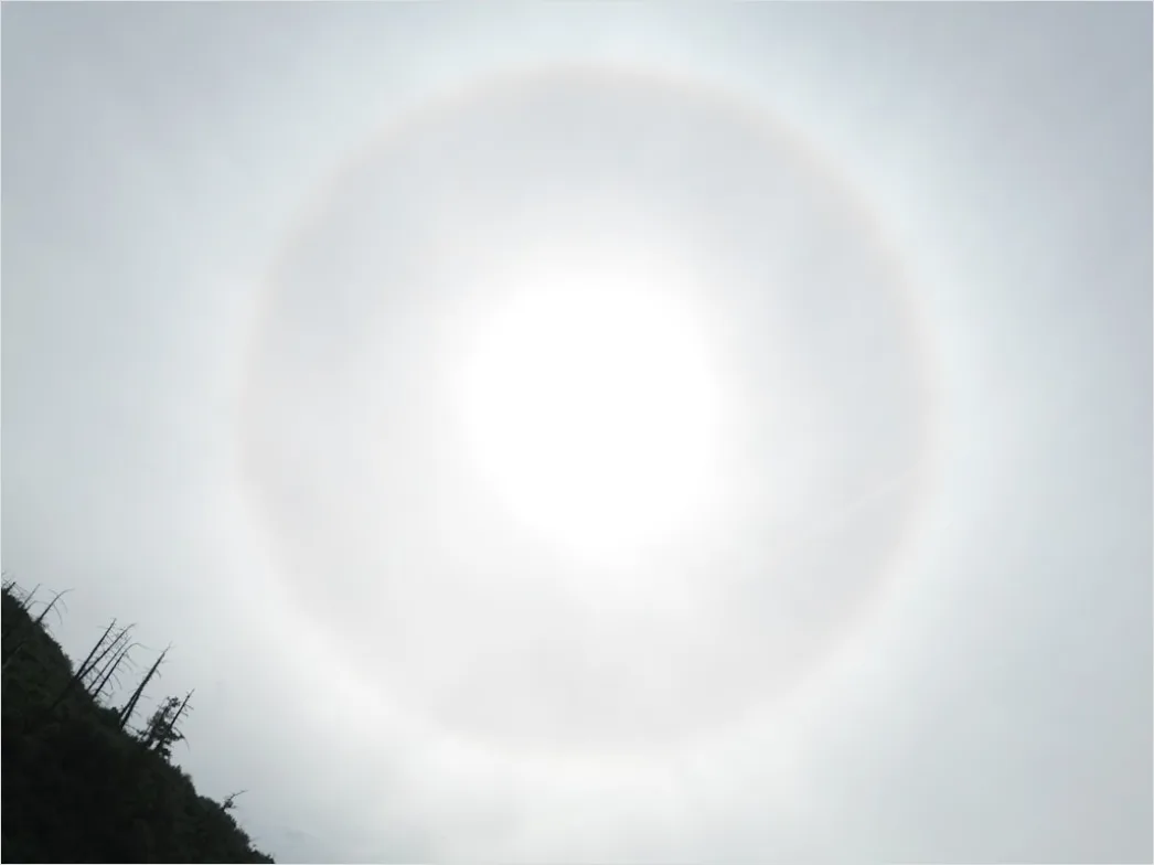 Detail Sun Halo Ring Around Sun Number 3