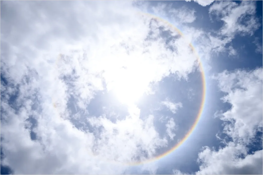Detail Sun Halo Ring Around Sun Number 5
