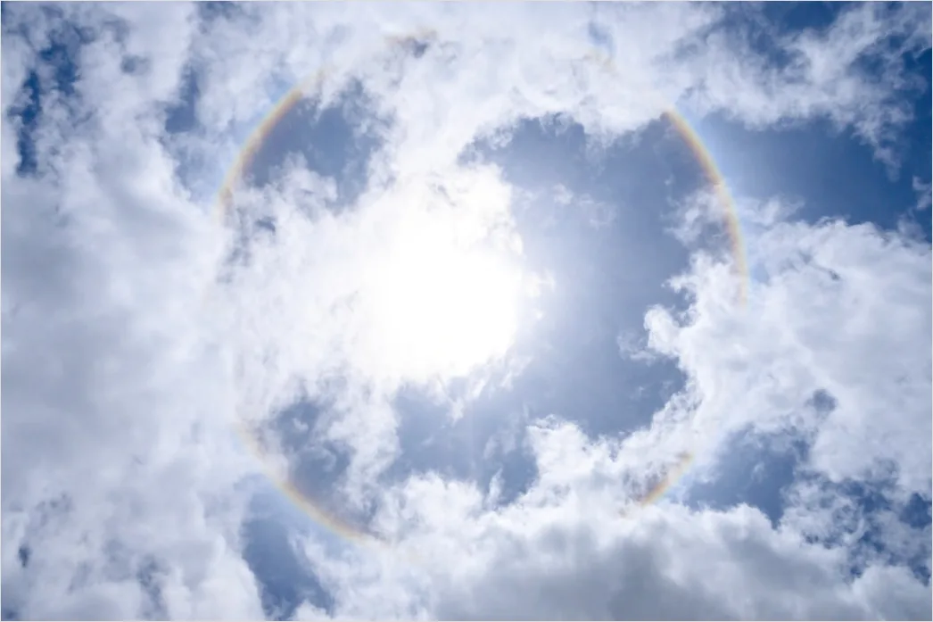 Detail Sun Halo Ring Around Sun Number 6