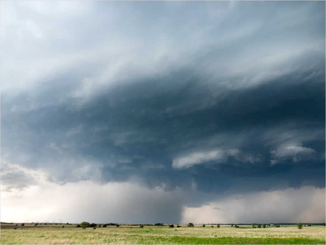 Detail Supercell Thunderstorm Rotating Cloud Base Number 11