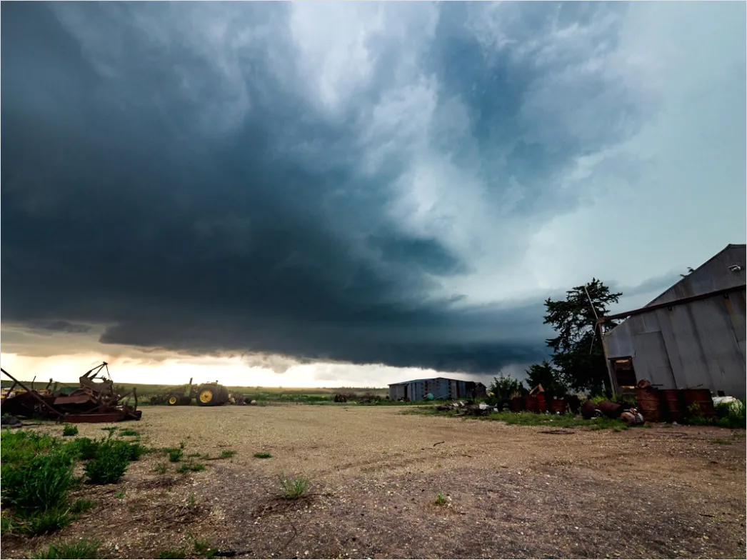 Detail Supercell Thunderstorm Rotating Cloud Base Number 16