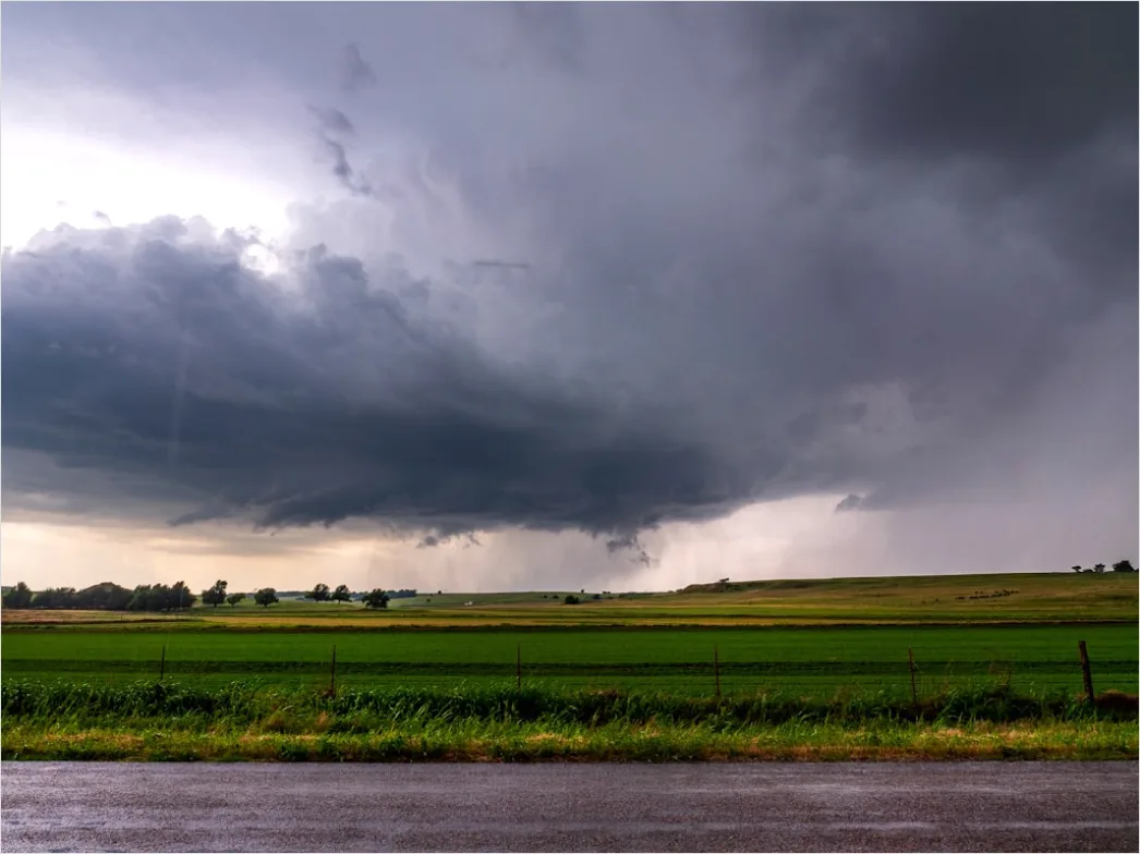 Detail Supercell Thunderstorm Rotating Cloud Base Number 19