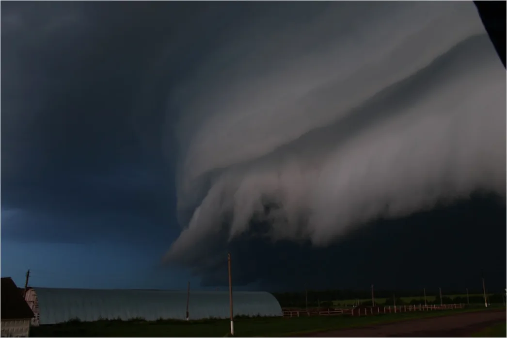 Detail Supercell Thunderstorm Rotating Cloud Base Number 6