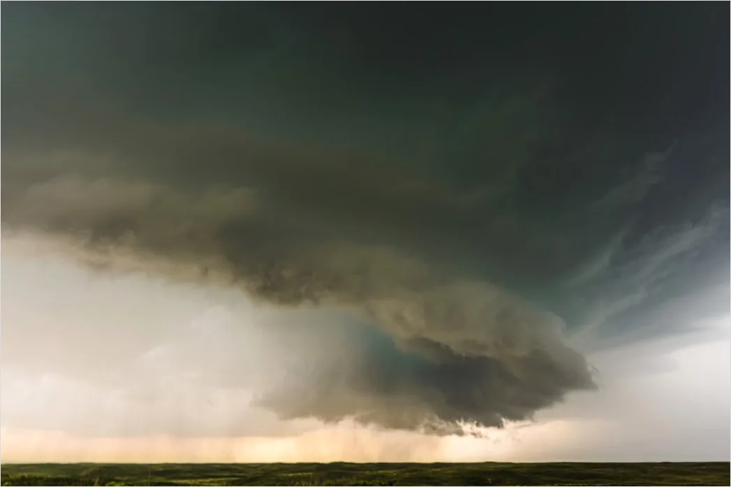 Detail Supercell Thunderstorm Rotating Cloud Base Number 8