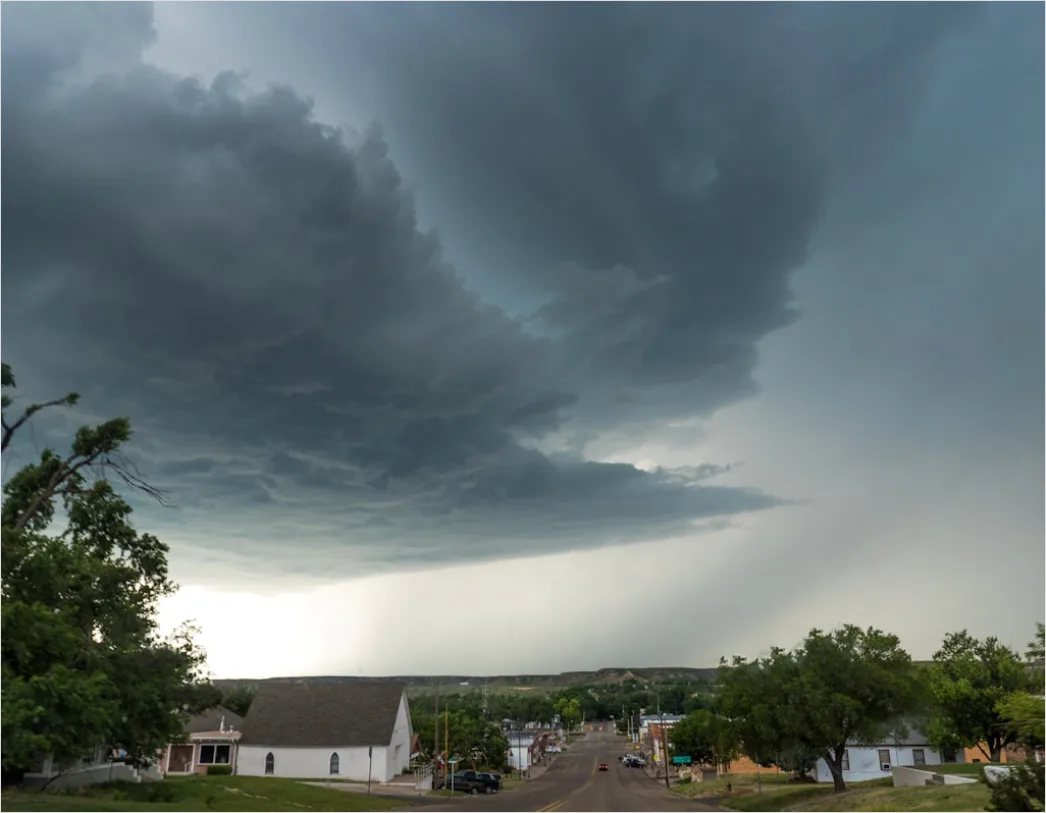Detail Supercell Thunderstorm Rotating Cloud Base Number 10