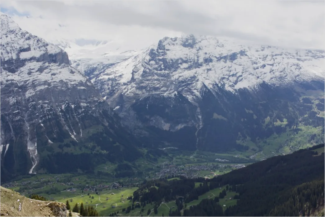 Detail Switzerland Alpine Village Mountain View Number 11