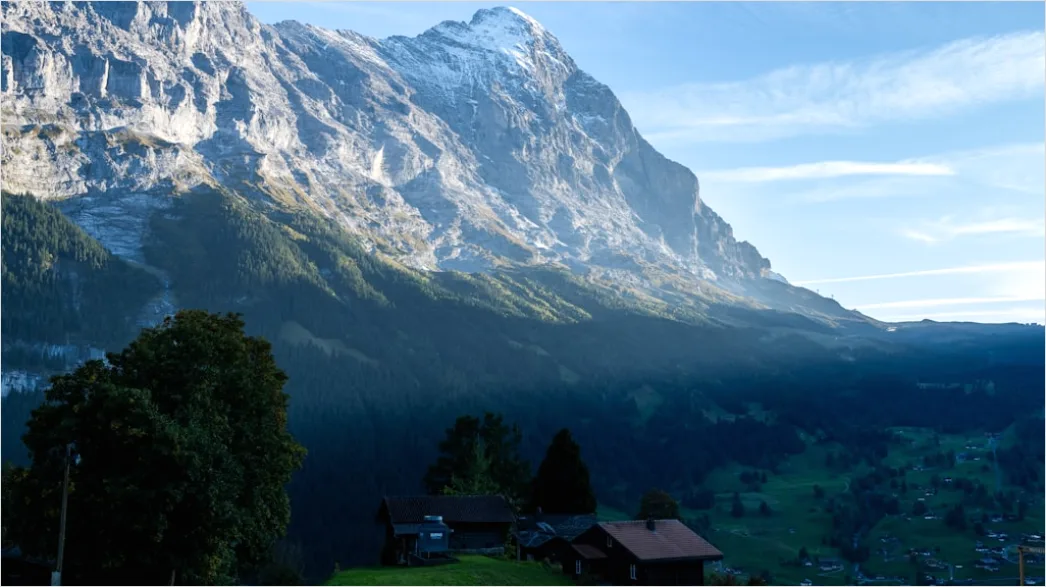 Detail Switzerland Alpine Village Mountain View Number 15