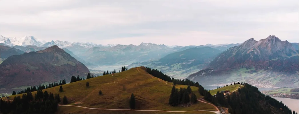 Detail Switzerland Alpine Village Mountain View Number 7
