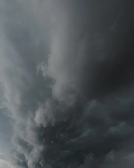 Detail Thunderstorm Approaching Dark Cloud Wall Number 4