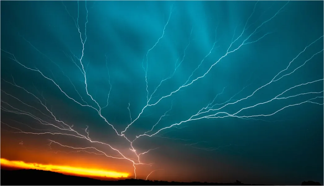 Detail Thunderstorm Timelapse Streaks Long Exposure Number 13