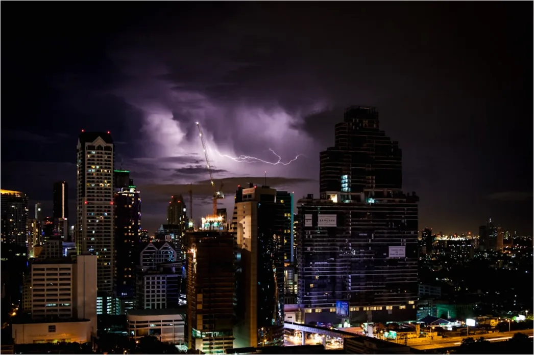 Detail Thunderstorm Timelapse Streaks Long Exposure Number 15