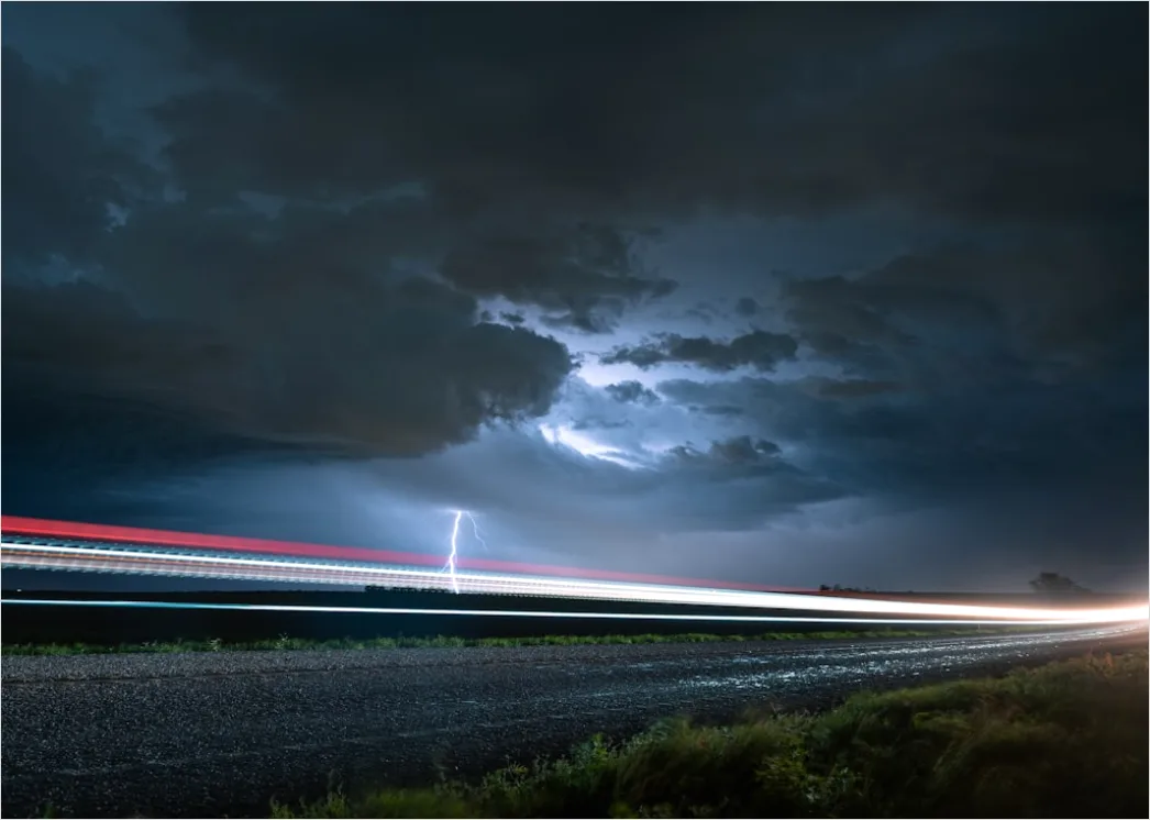 Detail Thunderstorm Timelapse Streaks Long Exposure Number 18